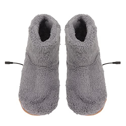Calentador de Pies Calentado, C&aacute;lido Transpirable Antideslizante Franela Zapatos de Calefacci&oacute;n...