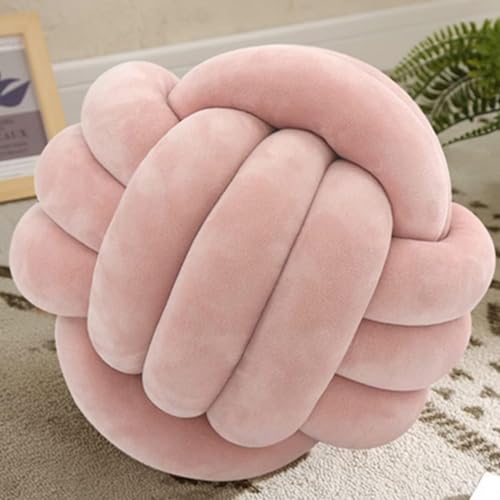 OUKEYI Almohadas de nudo suave de 25 cm, almohadas redondas, decoraci&oacute;n de habitaci&oacute;n de los...