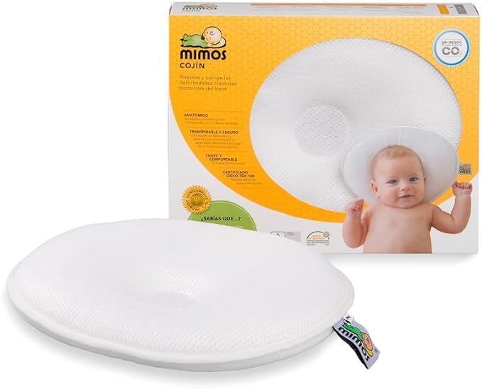 MIMOS® Cojín para bebés | Ayuda a prevenir y Tratar la plagiocefalia | Producto Transpirable y...
