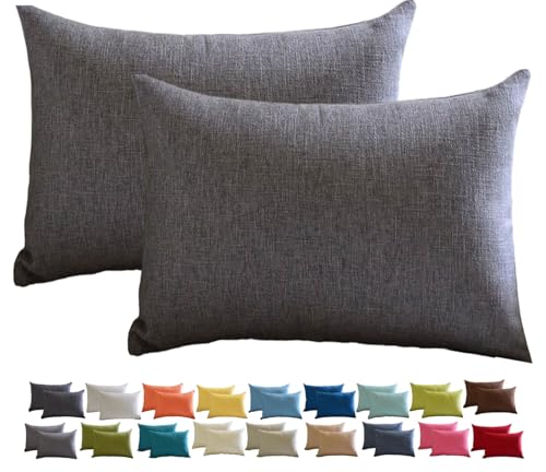 Fundas de Coj&iacute;n de Lino de 30x50 60x60 60x80cm, Funda Cojines Cuadrado/Rectangular Decorativa para...