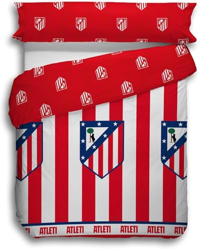 ASDITEX Funda n&oacute;rdica Atl&eacute;tico de Madrid Producto Oficial para (Cama 90)