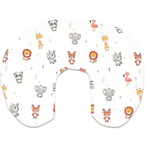 LivinEase Funda de almohada de lactancia, 100% algod&oacute;n, funda de almohada extra&iacute;ble para lactancia...