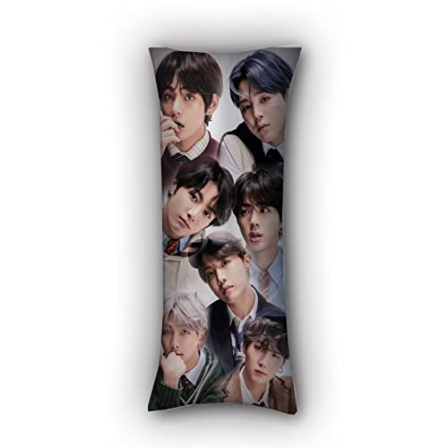 BTS Merchandising BTS Bangtan Boys Jimin V Suga Jungkook Almohada de cuerpo completo de doble cara...