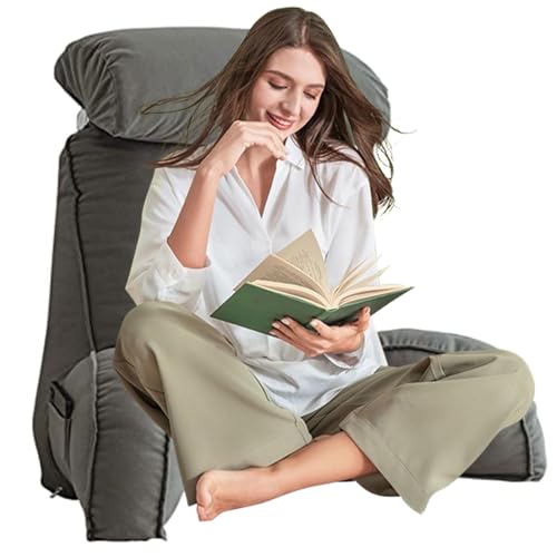 AMZZHAO Cojin Lumbar de Lectura Premium,Respaldo para Cama,Sofá,Suelo y Almohada Extra...