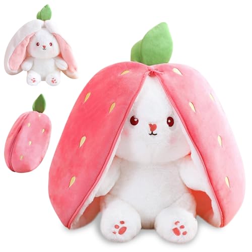 MUNSKT Peluche de Conejo peque&ntilde;o, Coj&iacute;n de Peluche, Regalo de cumplea&ntilde;os Infantil (25 cm)