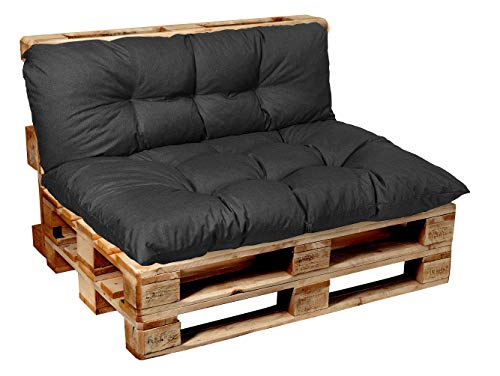 Garden Factory Cojines para palets, Coj&iacute;n de pal&eacute;, Cojines para Sofas de palets Asiento, Respaldo...