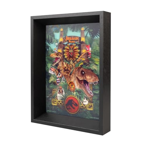 Grupo Erik Cuadro Jurassic Park 3D - Jurassic World rebirth Poster con marco 22,7 x 30 cm : Cuadros...