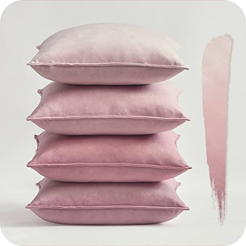 Topfinel Funda Cojin 40 x 40 Fundas para Decoracion Hogar Sofa Juego de 4 Funda de Almohada Colores...