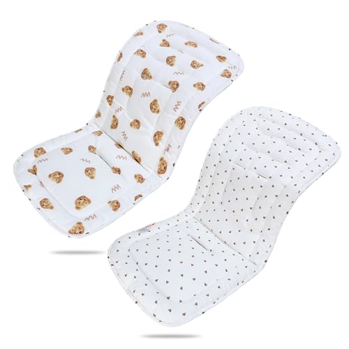 LAT Universal Colchoneta para Sillas de Paseo, Algod&oacute;n Funda Universal Carro Bebe, Coj&iacute;n Silla de...