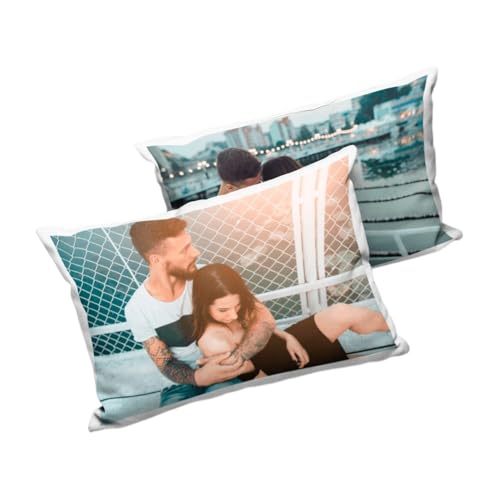 Regalisimos Coj&iacute;n Personalizado por Las 2 Caras Tama&ntilde;o 35 40 45 50 Relleno Opcional Cremallera...