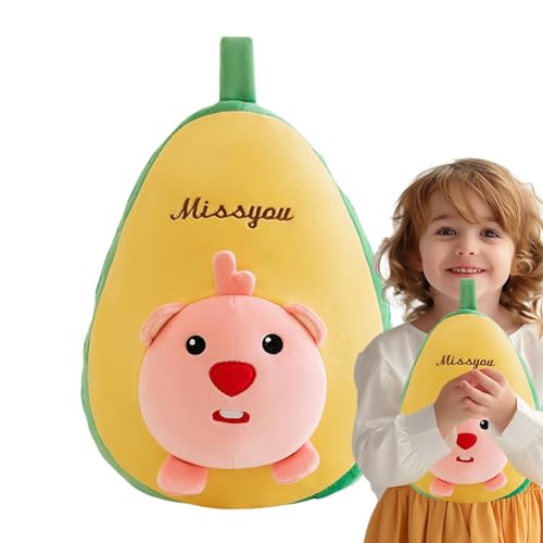 Juego de cojines y manta de viaje, funda de coj&iacute;n, manta de viaje, 2 en 1 con forma de aguacate,...