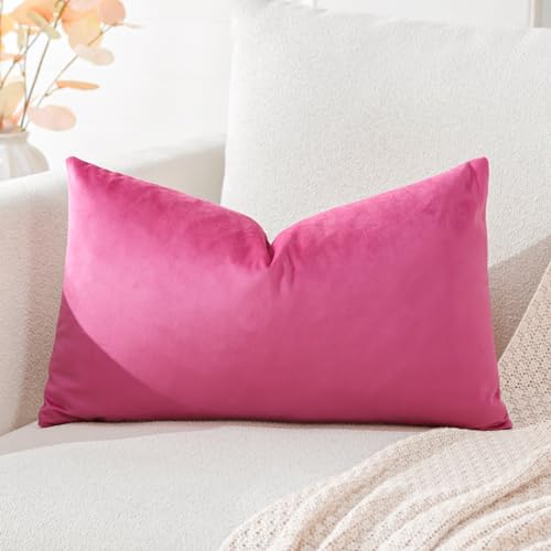 Artscope Fundas de Cojines de Terciopelo Decorativas Cuadradas Color Solido 40x60cm para Decoraci&oacute;n...