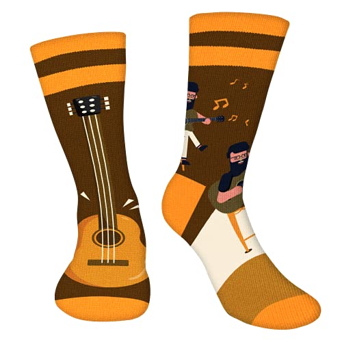 AGRIMONY Divertidos Calcetines de Guitarra para Hombre y Mujer-M&uacute;sica para Adolescentes...