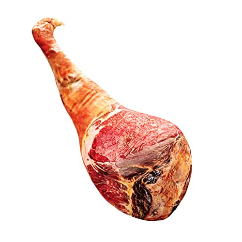 Veemoon 1 Pc Almohada De Jamón Creativa Almohadas De Lanzamiento De Comida Blanda Food Plush...