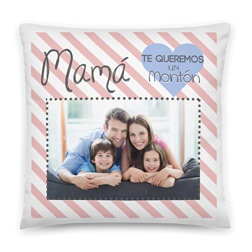 Kembilove Coj&iacute;n Personalizado Foto Madre &ndash; Regalo d&iacute;a de la Madre Original &ndash; Cojines...