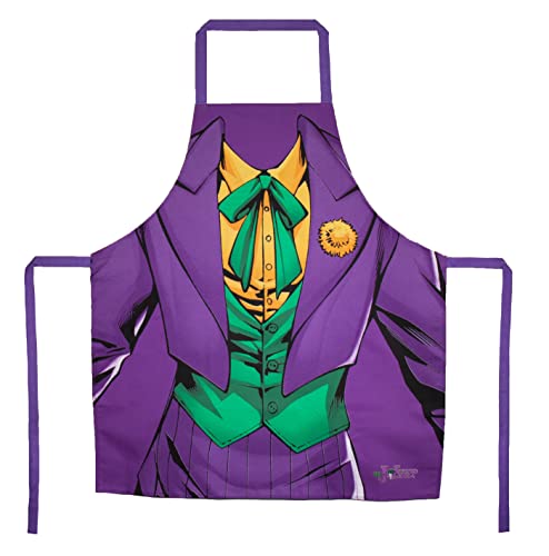 SD TOYS - Delantal Traje The Joker Morado Verde Amarillo Talla &Uacute;nica
