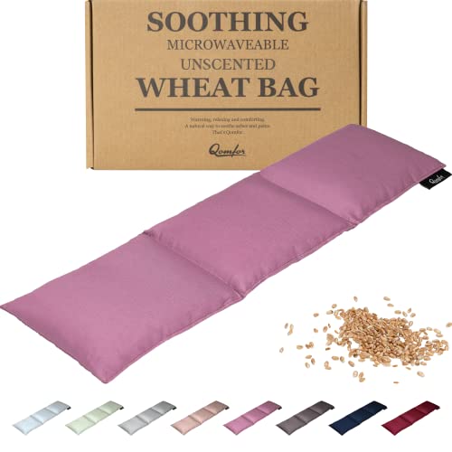 Qomfor Saco t&eacute;rmico de semillas - Bolsa de Semillas Grande para Microondas - Bolsa Cervical de...