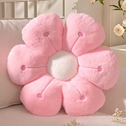 Yhoelata Cojin Flor Rosa, Coj&iacute;n de Suelo Est&eacute;tico para Habitaci&oacute;n, Cojines Sofa, Cojines Cama...