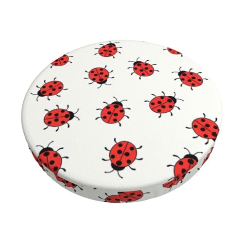 OXbnmm Protector de asiento de taburete con estampado de motas infinitas, funda de coj&iacute;n acolchada...