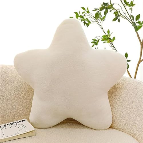 Herfair Coj&iacute;n de peluche para ni&ntilde;os, suave, mullido, en forma de estrella, coj&iacute;n decorativo, para...