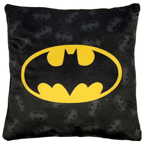 sarcia.eu Batman Coj&iacute;n Cuadrado, coj&iacute;n Decorativo de Doble Cara 40x40 cm, Oeko-Tex (Batman)