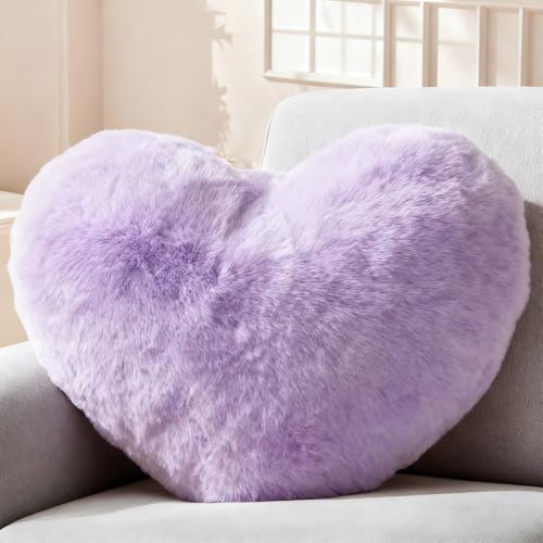 FARYODI Cojin Corazon 46 * 36cm, Coj&iacute;n de Peluche en Forma de Coraz&oacute;n, Regalo Rom&aacute;ntico para...