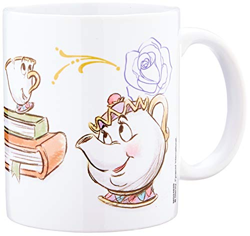 Pyramid International Beauty and the Beast (Chip Enchanted) - Taza de cer&aacute;mica (11 x 11 x 1,3 cm)