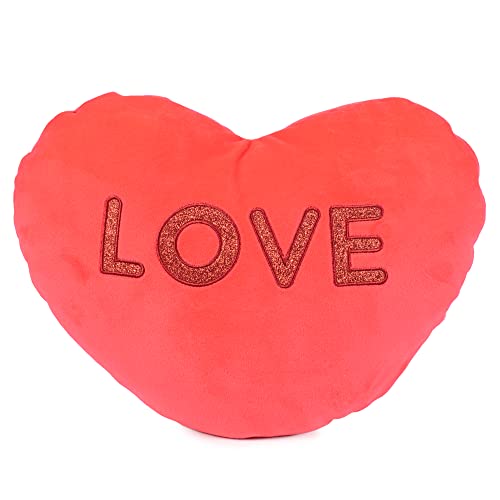 Famosa Softies - Peluche Hello Pillow Love Edition, Color Rojo, Coj&iacute;n con Forma de coraz&oacute;n y...