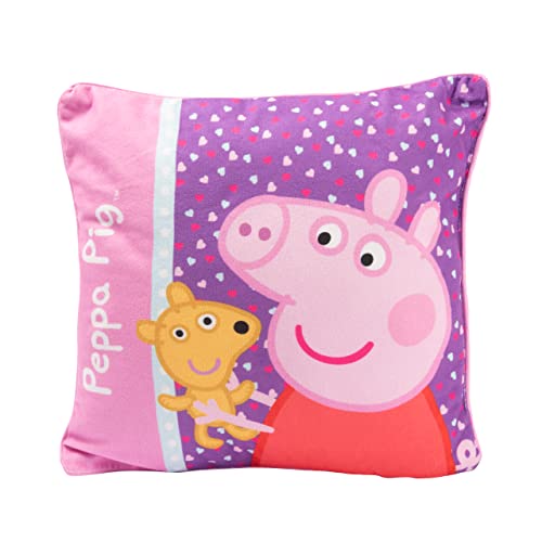 United Labels Coj&iacute;n Peppa Pig de 30 x 30 cm, color rosa, coj&iacute;n decorativo para los fans, regalo...