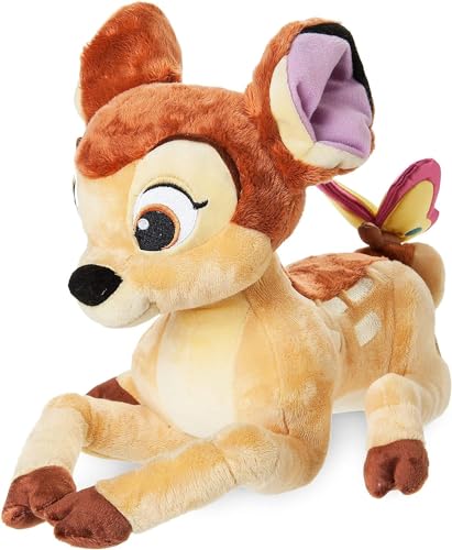 Disney Store Oficial Peluche Mediano Bambi para Ni&ntilde;os, 28 cm, Figura de Personaje con Mariposa 3D...