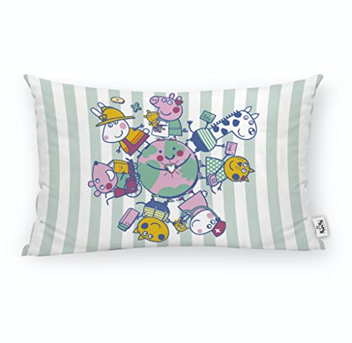 BELUM | Funda Coj&iacute;n Peppa Pig con Relleno Incluido tama&ntilde;o 30x50cm Modelo Together C