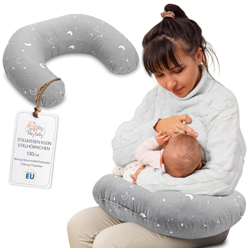 Totsy Baby Cojin Lactancia y Embarazada 130 cm - Algod&oacute;n Almohada por lactante beb&eacute; coj&iacute;n de...