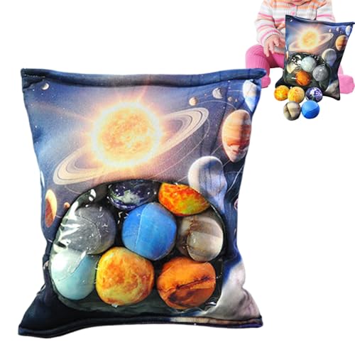 Gen&eacute;rico Almohada de Planetas - Almohadilla De Peluche Suave Y - Coj&iacute;n Decorativo Peluche del...