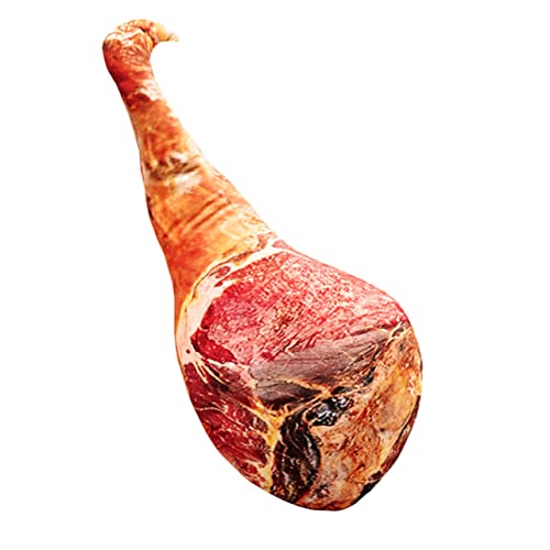 PRETYZOOM 1pieza Cojín De Peluche Creativo Forma De Jamón Almohada Divertida para Sofá Cama y...