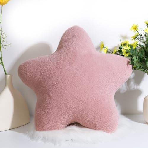 Herfair Coj&iacute;n decorativo en forma de estrella para ni&ntilde;os - Suave y mullido - De peluche - Para...