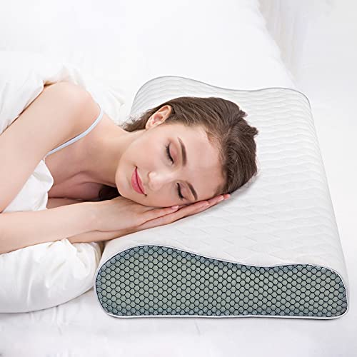 Fityou Almohada Viscoelastica, Almohada Cervical Antiacaros con 3D Malla, Almohada Ortopedica...