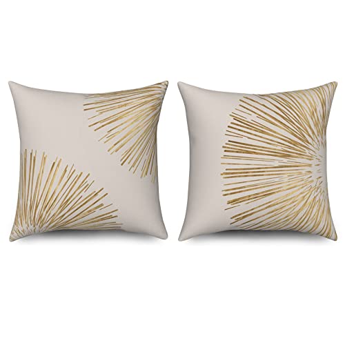 ASDCXZ Fundas de Cojines Boho 40x40 cm Juego de 2 Modernas Fundas de Cojines para sof&aacute; Color Beige...