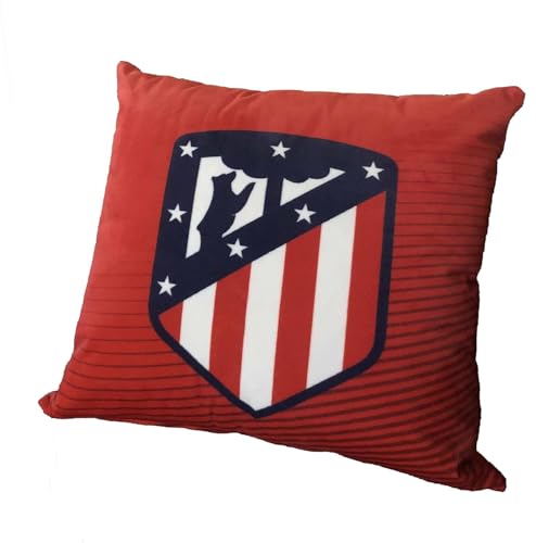 Asditex Cojin Velvet Terciopelo Atl&eacute;tico de Madrid 45 cm. x 45 cm. (Incluye Relleno)