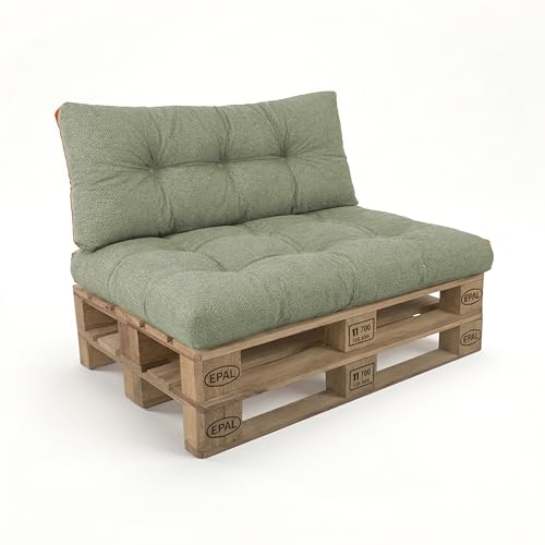 POKAR 2 Cojines para Europal&eacute;s/Europalet aconchadas: 1x Coj&iacute;n-Asiento 120x80x12cm +1x...