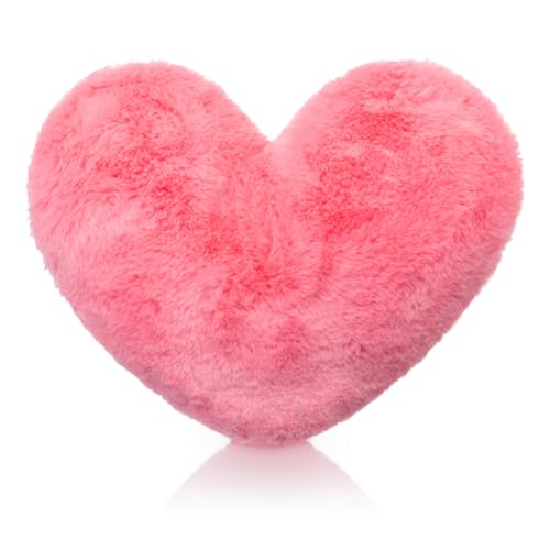 Brandsseller Coj&iacute;n en Forma de Coraz&oacute;n de Felpa 40 x 30 cm - Coj&iacute;n Decorativo y Acogedor, Regalo...