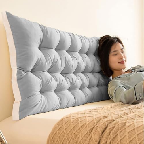 Cojin Cabecero Cama, Cojin Respaldo Sofa Lectura Grande, Cojines Grandes para Cabecero de Cama,...