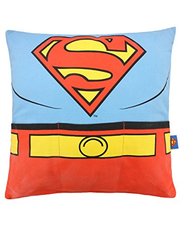 DC Comics Coj&iacute;n de Superman con bolsillos 40x40cm Producto oficial