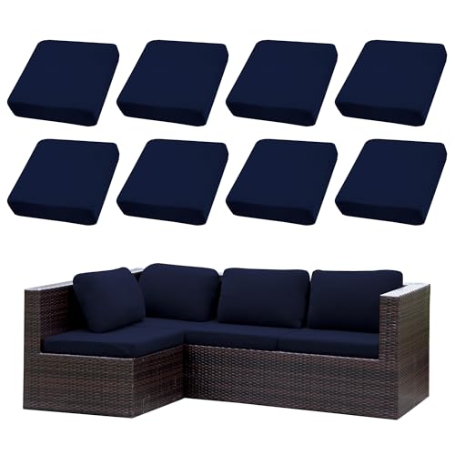 SUKAIKEQA Conjunto de para Cojines de terraza|Fundas para sof&aacute; al Aire Libre|Fundas el&aacute;sticas para...