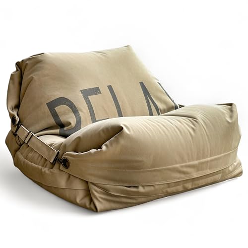 Aiire Sill&oacute;n Puff Gigante de Dise&ntilde;o - [180x140] Sofa Puf con Relleno Incluido XXL - Bean Bag Chair...