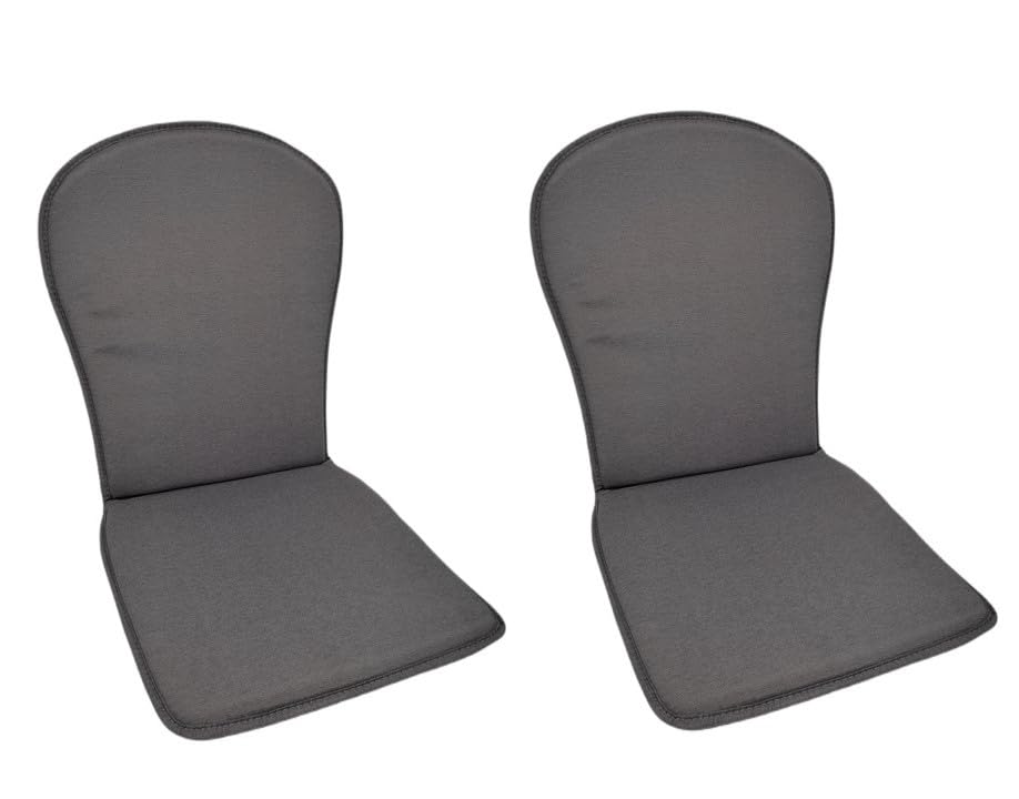 MR. COJIN Pack-2 Unidades COJIN Silla Jardin Respaldo MONOBLOC (Antracita)