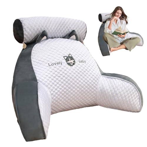 Almohada De Lectura para Cama - Almohada De Respaldo Grande/Pequeña con Brazos | Cojín...