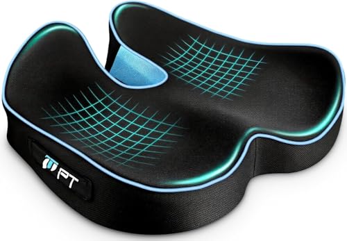 POOTACK Cojin Silla Oficina, Almohada En Forma De U, Coj&iacute;n de Espuma Viscoel&aacute;stica, Coj&iacute;n...