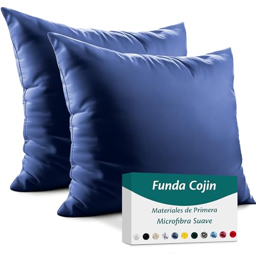 Flowen Fundas de Cojin 45x45 de Microfibra Juego de 2 Funda de Almohada del Sofá Decorativas con...