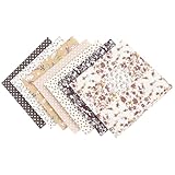 7 Piezas Telas para Manualidades 50 X 50cm Patchwork Tela para Tapizar Retales de Tela Tela de...