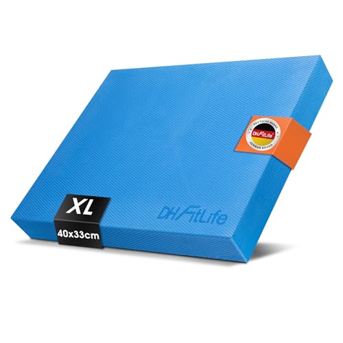 DH FitLife Almohadilla de Equilibrio Profesional - Coj&iacute;n de Entrenamiento con Espuma Viscoel&aacute;stica...